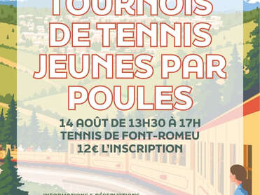 TOURNOI DE TENNIS JEUNES PAR POULES - VENDREDI 14 AOÛT