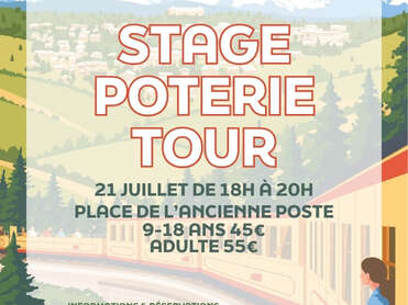 STAGE POTERIE TOUR  - MARDI 21 JUILLET