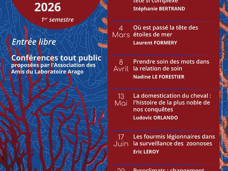 CONFÉRENCE LES MERCREDIS DE LA CONNAISSANCE - AVRIL