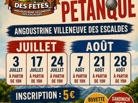 CONCOURS DE PÉTANQUE - ANGOUSTRINE