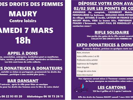 RIFLE DES DROITS DES FEMMES - MAURY