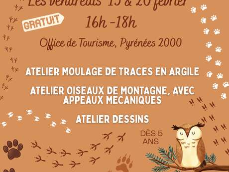 ATELIER: LES ANIMAUX DES PYRÉNÉES & LEURS TRACES