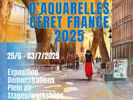 1ER SALON INTERNATIONAL DES AQUARELLISTES ORGANISÉ PAR LES AQUARELLISTES CÉRETANS