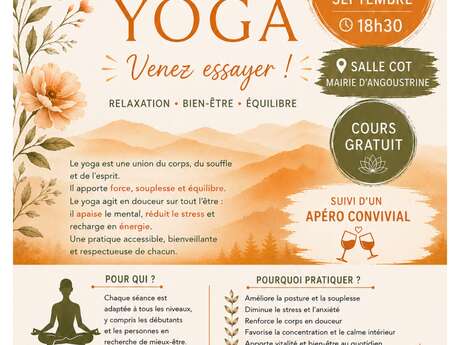 COURS DE YOGA GRATUIT - ANGOUSTRINE