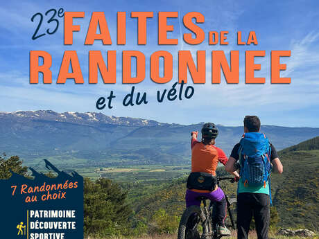 FAITES DE LA RANDONNEE ET DU VELO