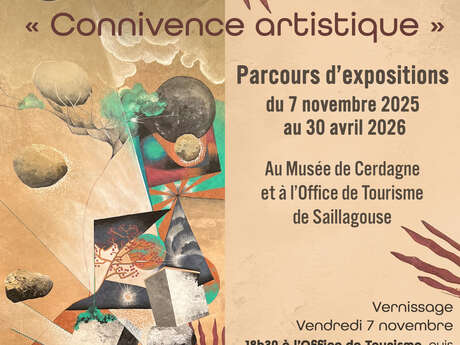EXPO "CONNIVENCE ARTISTIQUE" PARCOURS D'EXPOSITIONS JOSEPH MAURESO ET PAOLA MAURESO