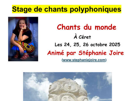 STAGE DE CHANTS POLYPHONIQUES ORGANISÉ PAR L’ASSOCIATION «C’EST ART DIRE »