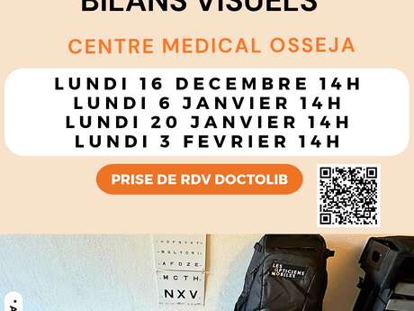 BILANS VISUELS AVEC VOTRE OPTICIENNE MOBILE