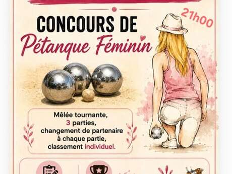 CONCOURS DE PÉTANQUE « FÉMININES » - PRATS DE SOURNIA