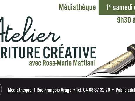 ATELIER D'ECRITURE LITTERAIRE AVEC ROSE-MARIE MATTIANI