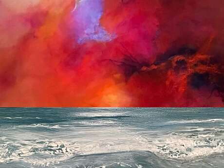 EXPOSITION "A FLEURS D'ELEMENTS" DE MARTINE COUPAUD ET EVELINE GALY - CHEZ ARABESQUE
