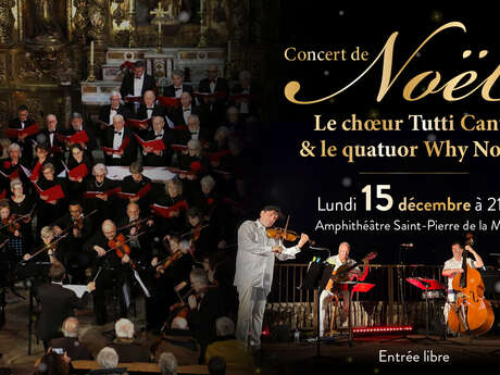 CONCERT DE NOEL LE CHOEUR TUTTI CANTI ET LE QUATUOR WHY NOTES