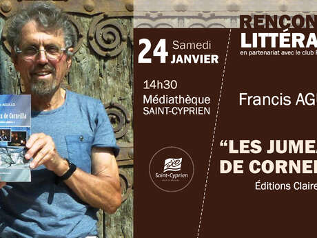 DEDICACE DE FRANCIS AGULLO, PRIX LITTERAIRE DE LA VILLE DE SAINT-CYPRIEN