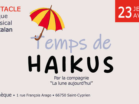 SANT JORDI - SPECTACLE POETICO-MUSICAL AVEC LA CIE LA LUNE AUJOURD'HUI