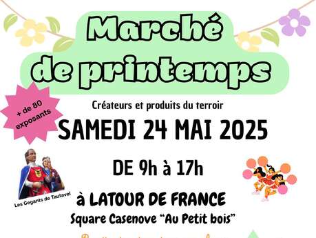 MARCHÉ DE PRINTEMPS - LATOUR DE FRANCE