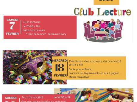 CLUB LECTURE - MEDIATHEQUE OSSEJA