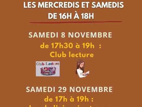 LES ANIMATIONS DE LA MEDIATHEQUE - OSSEJA : CLUB LECTURE