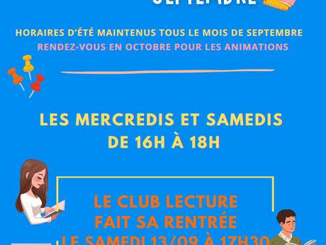 CLUB LECTURE - MEDIATHEQUE OSSEJA
