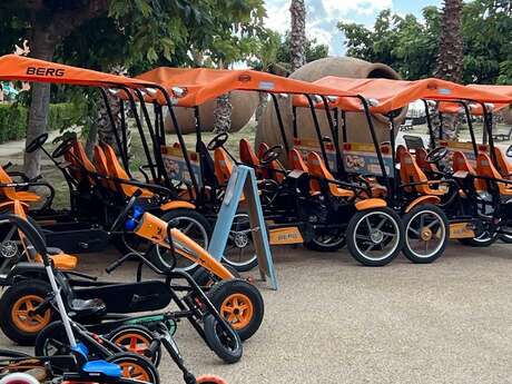 LOCATION DE VELOS - CITY COCO - ROSALIE VOITURES A PEDALES BARCARES BIKE