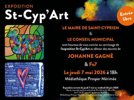 VERNISSAGE DE L'EXPOSITION ST-CYP'ART JOHANNE GAGNE & FO7