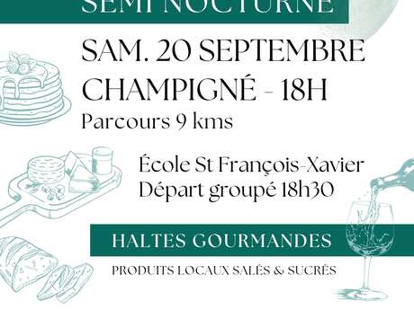 Randonnée pédestre semi nocturne