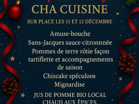 Repas festif Cha Cuisine sur place