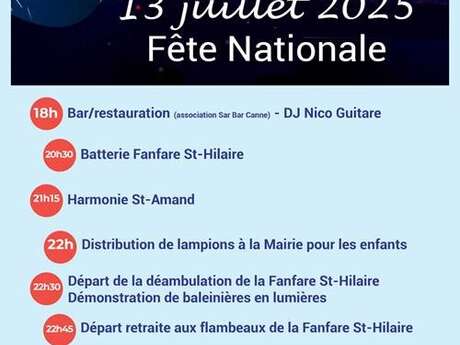 Feu d'artifice et fête nationale