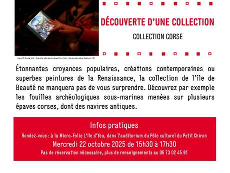 Découverte d'une collection - Diffusion de la collection Corse