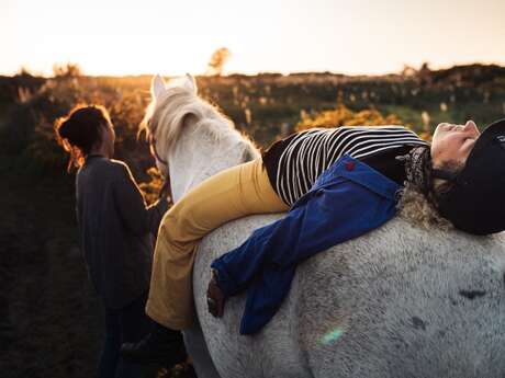Bien être à cheval avec Caval Coaching - Méditation guidée à cheval