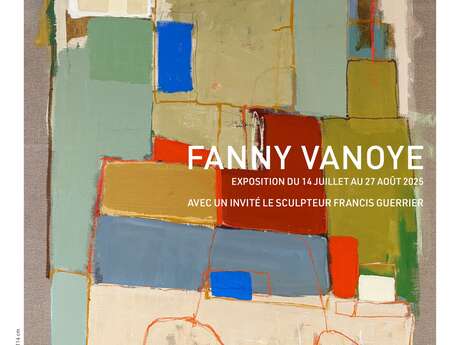 Vernissage de l'Exposition de Fanny Vanoye en présence du sculpteur Francis Guerrier