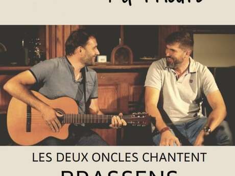 Concert acoustique "Les deux oncles chantent Brassens"