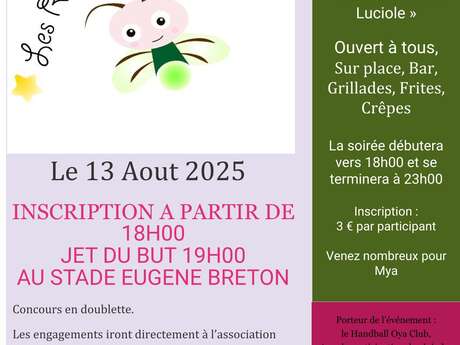 Concours de pétanque au profit des rêves de la Luciole