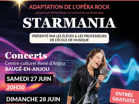 Représentation "Starmania" à Baugé