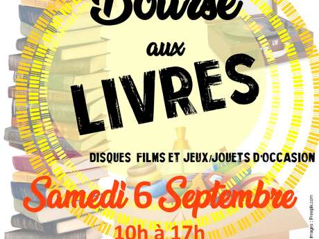 Bourse aux livres, disques, films, jeux d'occasion