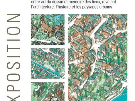 Les plans cavaliers des Petites Cités de Caractère de la Sarthe