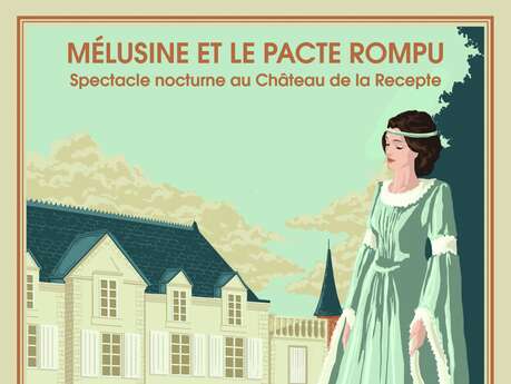 Spectacle nocturne au château de la Recepte de Vouvant "Mélusine et le pacte rompu"
