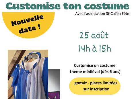 Atelier créatif : customise ton costume