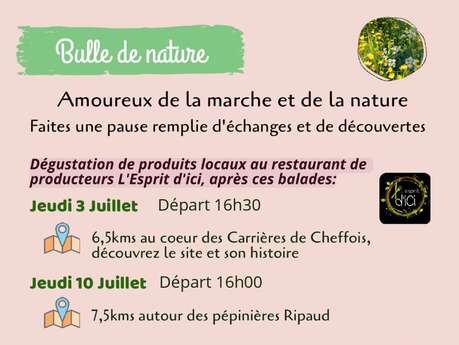 "Bulle de Nature" Balade et dégustation