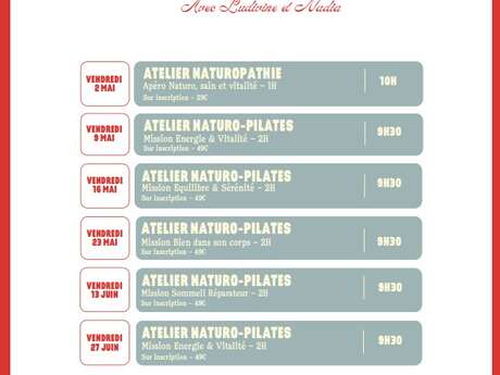 Ateliers Naturo-Pilates à la Mission Ateliers Naturo-Pilates à la Mission