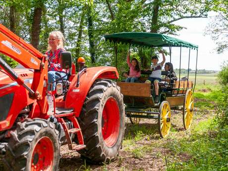 Visite de la Ferme "Les Roussets" en Calèche