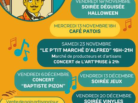 CONCERT AU BISTRO CHEZ ALFRED : "BAPTISTE PIZON"