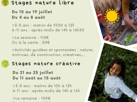 Stages nature créative