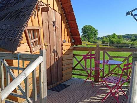 La cabane avec son jacuzzi privatif