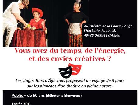 Stages théâtre seniors "Hors d'âge" - La Chaise Rouge