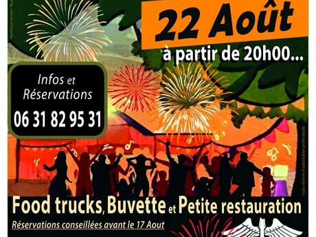 Repas concert feu d'artifice