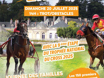 Courses hippiques à l'hippodrome de la Lorie