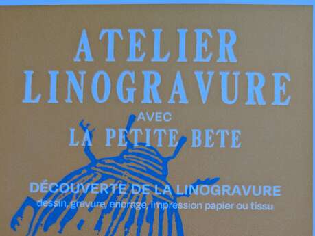 Atelier découverte de la linogravure avec la Petite Bête