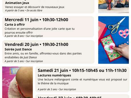 Les animations du Pôle culturel du Petit Chiron