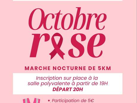 Octobre rose : Marche nocturne de 5km