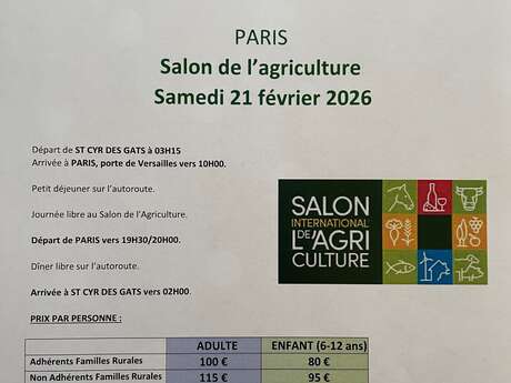 Transport pour le Salon de l'Agriculture de Paris